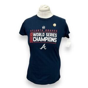Atlanta Braves 2021 World Series Champions Navy T-Shirt XL MLB Merchandise #2
